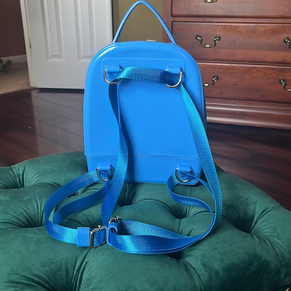 Pretty Blue Mini Backpack Bag - Picture 2 of 7